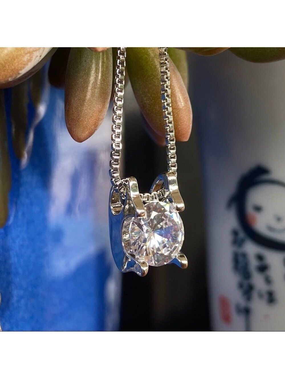8mm Round Crystal Necklace Made w/ Swarovski Crystal